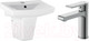 Миниатюра изображения товара Умывальник со смесителем Cersanit Carina 55В / S-UM-CAR55/1 + 63020