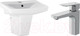 Миниатюра изображения товара Умывальник со смесителем Cersanit Carina 55В / S-UM-CAR55/1 + 63055