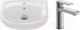 Миниатюра изображения товара Умывальник со смесителем Cersanit Erica 50 / S-UM-ERI-50-1-W + 63020