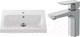 Миниатюра изображения товара Умывальник со смесителем Cersanit Carina 60В / S-UM-CAR60/1 + 63055