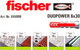 Миниатюра изображения товара Дюбель универсальный FISCHER Duopower 6x30 (100шт)