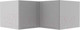 Миниатюра изображения товара Шкаф навесной для кухни ДСВ Тренто ГВПГУ 1000 (серый/серый)