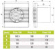 Миниатюра изображения товара Вентилятор накладной AirRoxy pRim 120 TS 01-007