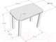 Миниатюра изображения товара Обеденный стол Senira Р-02.06-01 (белый матовый/белый)