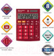 Миниатюра изображения товара Калькулятор Brauberg Ultra-08-WR / 250510 (бордовый)