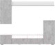 Миниатюра изображения товара Стенка NN мебель МГС 4 (белый/цемент светлый)