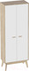 Миниатюра изображения товара Шкаф Мебельград Калгари (дуб натуральный светлый/белый матовый)