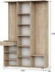 Миниатюра изображения товара Секция в прихожую NN мебель ПР 1 (дуб сонома/белый)