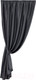 Миниатюра изображения товара Штора Ника Зварико 888250 200x250 (графит, темно-серый 13)