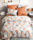 Миниатюра изображения товара Комплект постельного белья Ночь нежна Сочный персик Стандарт Бязь Семейный 50x70 / 70413-1+9849-5