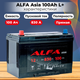 Миниатюра изображения товара Автомобильный аккумулятор ALFA battery Asia JL 830A (100 А/ч)