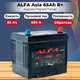 Миниатюра изображения товара Автомобильный аккумулятор ALFA battery Asia JR 580A с бортом (65 А/ч)