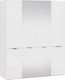 Миниатюра изображения товара Шкаф ТриЯ Глосс СМ-319.07.442 с 2 дверями со стеклом и 2 зеркальными двер. (белый глянец/стекло)