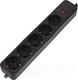 Миниатюра изображения товара Сетевой фильтр PC Pet AP01006-E-BK (1.8м, 5 розеток, черный)