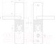 Миниатюра изображения товара Ручка дверная Стандарт РН-СТ222-1-R (правая для металлических дверей)