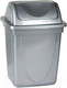 Миниатюра изображения товара Корзина для бумаг Стамм КР92 (серый металлик)