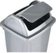 Миниатюра изображения товара Корзина для бумаг Стамм КР92 (серый металлик)