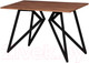 Миниатюра изображения товара Обеденный стол Millwood Женева Л18 120x70 (дуб табачный Craft/металл черный)