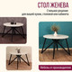 Миниатюра изображения товара Обеденный стол Millwood Женева Л18 D90 (дуб белый Craft/металл черный)