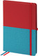 Миниатюра изображения товара Записная книжка Brauberg Duo / 113431 (красный/бирюзовый)