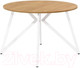 Миниатюра изображения товара Обеденный стол Millwood Женева Л18 D120 (дуб золотой Craft/металл белый)