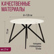 Миниатюра изображения товара Обеденный стол Millwood Женева Л18 D120 (дуб белый Craft/металл черный)