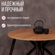 Миниатюра изображения товара Обеденный стол Millwood Женева Л18 D120 (дуб золотой Craft/металл черный)