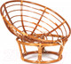 Миниатюра изображения товара Кресло садовое Tetchair Papasan 23/01 W без подушки (коньяк)