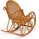 Миниатюра изображения товара Кресло-качалка Tetchair Milano без подушки (коньяк)