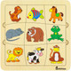 Миниатюра изображения товара Сортер Alatoys Пазл-ассоциации Животные / ПЗЛ2040