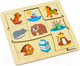 Миниатюра изображения товара Сортер Alatoys Пазл-ассоциации Животные / ПЗЛ2040