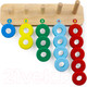 Миниатюра изображения товара Сортер Alatoys Пирамидка Счеты / ПСЧ2002