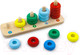 Миниатюра изображения товара Сортер Alatoys Пирамидка Счеты / ПСЧ2002