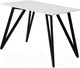 Миниатюра изображения товара Обеденный стол Millwood Женева 2 Л18 120x70 (белый/металл черный)