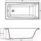 Миниатюра изображения товара Ванна акриловая Cersanit Lorena 140x70 (с ножками и 2 экрана)