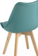 Миниатюра изображения товара Стул Stool Group Frankfurt / Y863 (серо-зеленый/деревянные ножки)