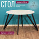 Миниатюра изображения товара Обеденный стол Millwood Женева 2 Л18 D100 (дуб белый Craft/металл черный)