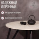 Миниатюра изображения товара Обеденный стол Millwood Женева 2 Л18 D100 (дуб белый Craft/металл черный)