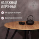 Миниатюра изображения товара Обеденный стол Millwood Женева 2 Л18 D100 (дуб золотой Craft/металл черный)