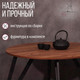 Миниатюра изображения товара Обеденный стол Millwood Женева 2 Л18 D100 (дуб табачный Craft/металл черный)