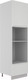 Миниатюра изображения товара Шкаф-пенал кухонный ДСВ Тренто ПНС 600 (серый/белый)