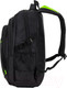 Миниатюра изображения товара Школьный рюкзак Brauberg Titanium / 270766 (черный/салатовые вставки)