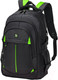 Миниатюра изображения товара Школьный рюкзак Brauberg Titanium / 270766 (черный/салатовые вставки)
