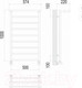 Миниатюра изображения товара Полотенцесушитель водяной Terminus Контур П9 500x1000 (с полкой)