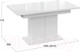 Миниатюра изображения товара Обеденный стол ТриЯ Детройт Тип 2 (белый/стекло белый глянец)