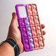 Миниатюра изображения товара Чехол-накладка Case Pop It для Galaxy A52 (розовый/фиолетовый)