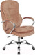 Миниатюра изображения товара Кресло офисное Бюрократ T-9950SL Fabric (светло-коричневый Velvet 90/хром)