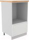 Миниатюра изображения товара Шкаф-полупенал кухонный ДСВ Тренто СН 600 (серый/белый)