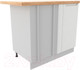 Миниатюра изображения товара Шкаф под мойку ДСВ Тренто СУ 1000 правый (серый/белый)