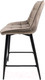 Миниатюра изображения товара Стул барный AksHome Linx (бежевый велюр G062-13/черный)